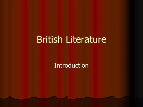 英国文学——盎格鲁撒克逊时代PPT课件