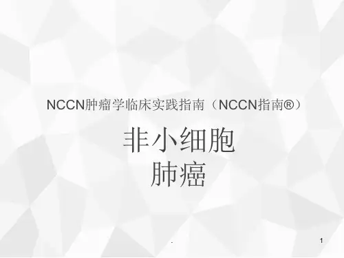 NCCN非小细胞肺癌指南ppt演示课件