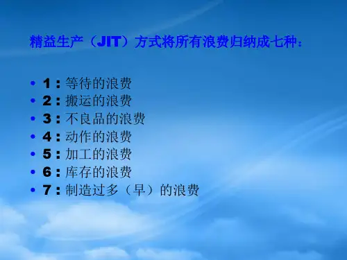 精益生产的浪费介绍