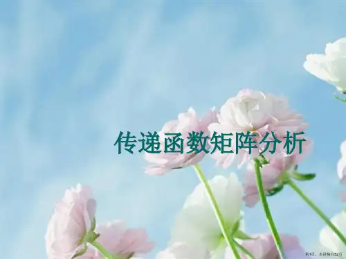 传递函数矩阵分析 