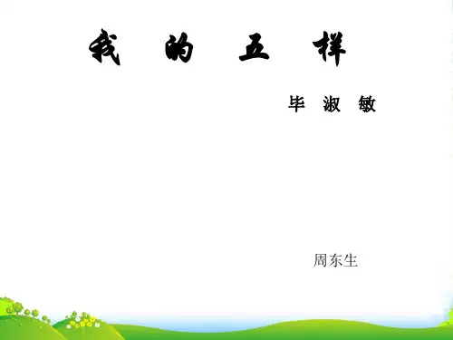 七年级语文下册 第4课《我的五样》课件 鄂教