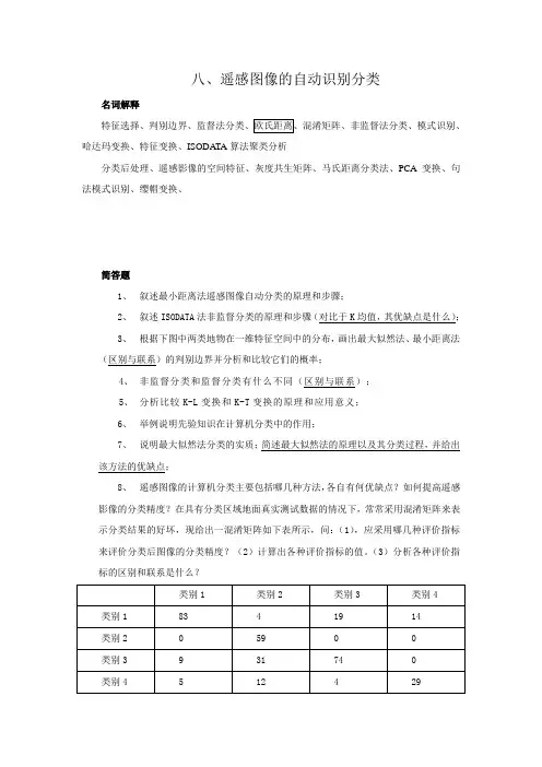 武汉大学测绘学院考研专业课复习第八章