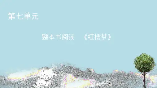 统编版《整本书阅读《红楼梦》》PPT公开课课件1