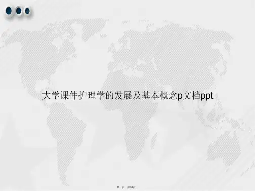 大学护理学的发展及基本概念p讲课文档