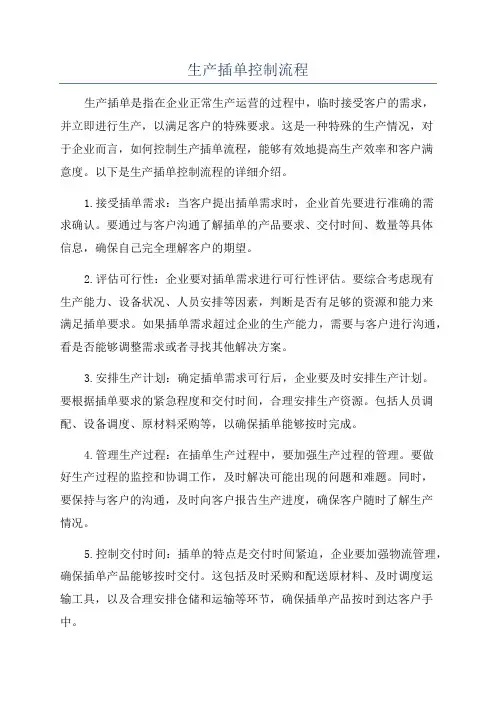 生产插单控制流程
