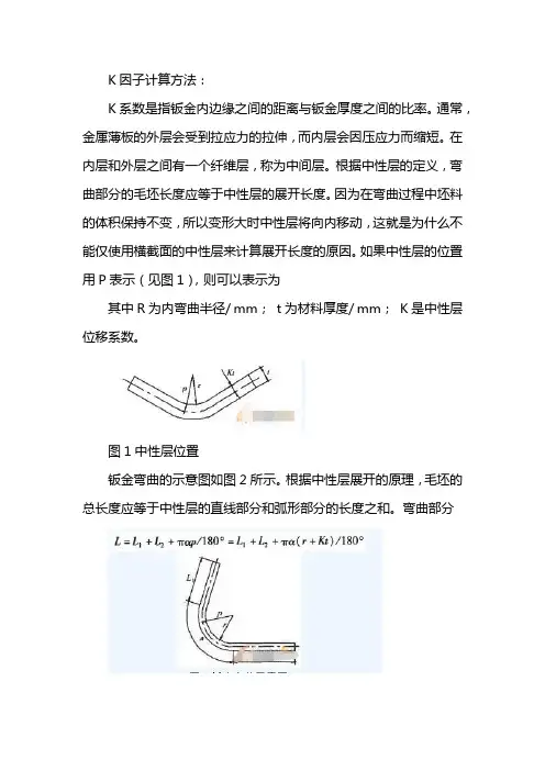 折弯展开计算公式