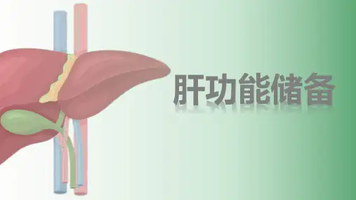 肝脏储备教学ppt