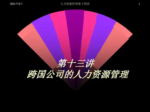 跨国公司的人力资源管理制度.pptx
