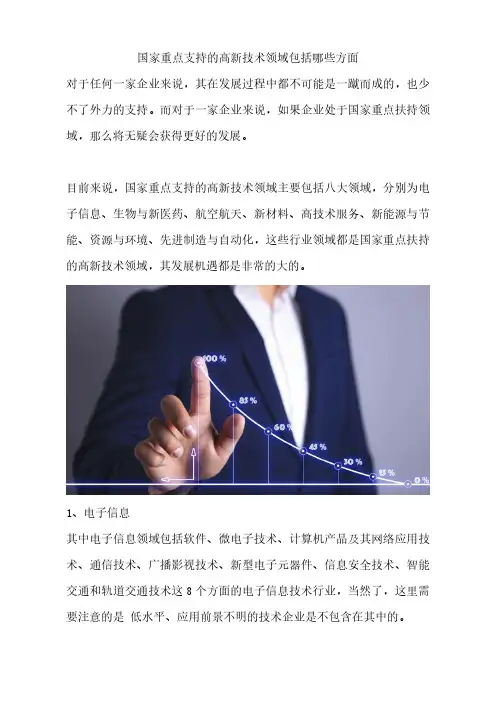 国家重点支持的高新技术领域包括哪些方面