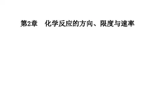 化学选修4化学反应原理(鲁科版)课件：第2章第3节第1课时化学反应速率 