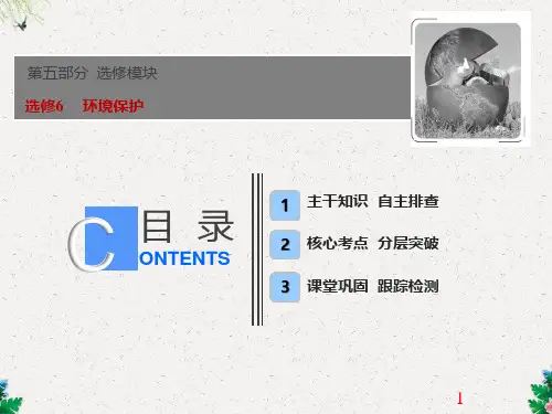 【鲁教版】2019版高考地理一轮课件：选修6-环境保护(含答案)