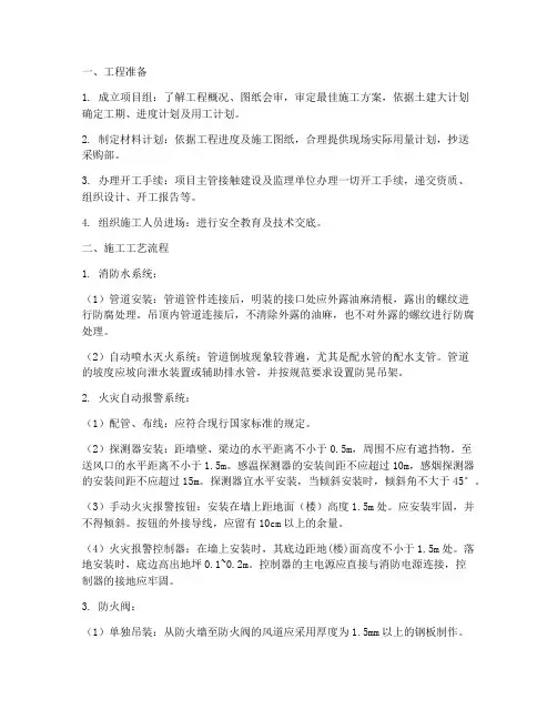 消防工程施工要点总结