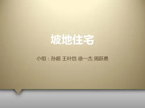 坡地建筑分析