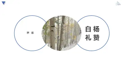 部编版八年级上册语文《白杨礼赞》说课教学教学电子课件