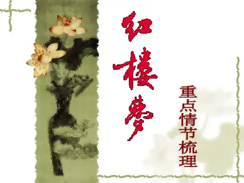 高考名著《红楼梦》情节梳理