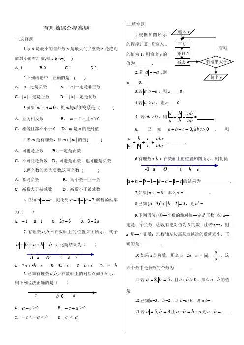 有理数综合提高题
