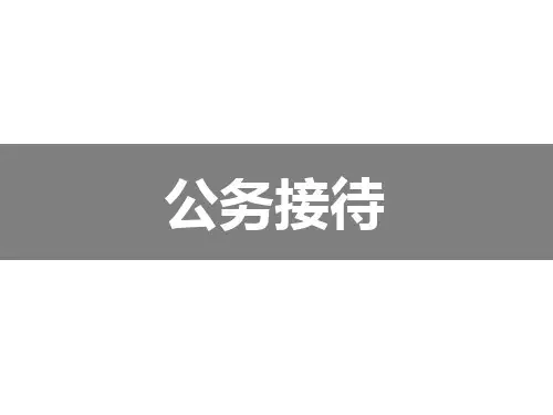 公务接待
