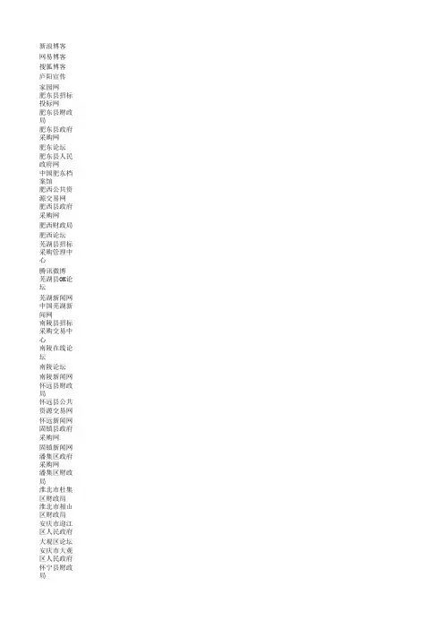 安徽网站名