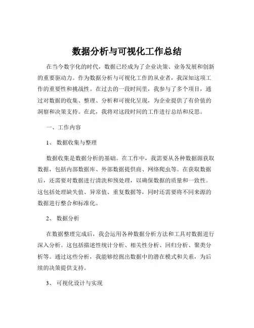 数据分析与可视化工作总结