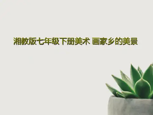 湘教版七年级下册美术 画家乡的美景19页PPT