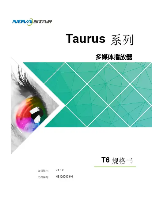 诺瓦科技无线LED控制卡T6规格书