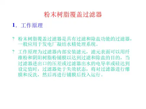 粉末树脂覆盖过滤器
