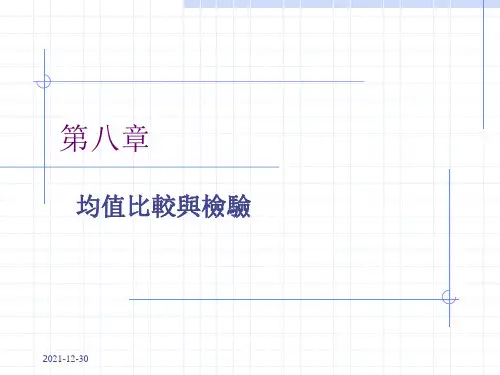 spss课件-均值比较与检验