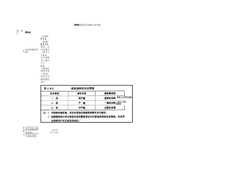 PKPM建模须查询输入的参数