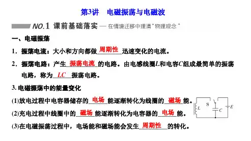 2025年高考物理总复习配套课件第十一章交变电流电磁振荡与电磁波传感器第3讲电磁振荡与电磁波