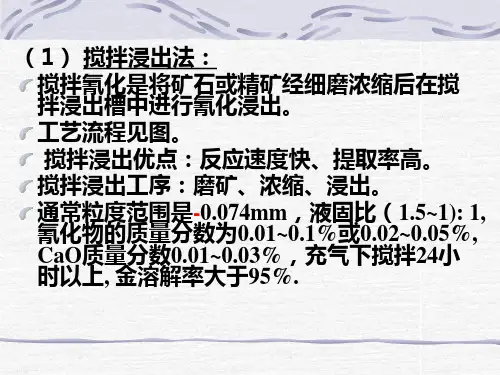 氰化浸出技术..