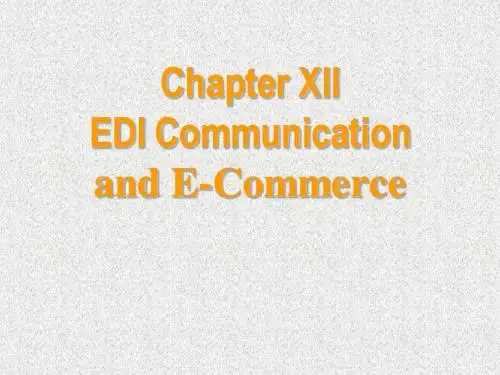 物流专业英语(第2版)[电子教案]Chapter XII