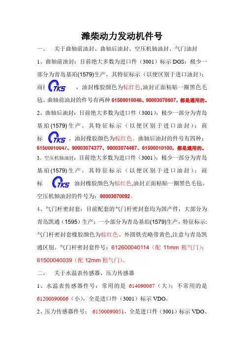 潍柴件号宝典