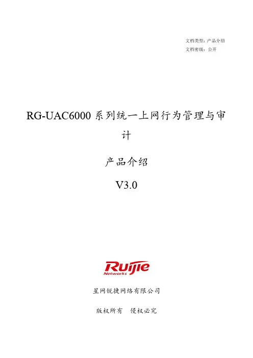 RG-UAC6000系列统一上网行为管理与审计产品介绍V3.0