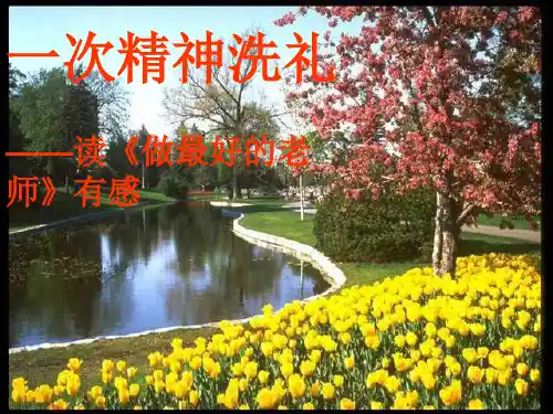 一次精神洗礼