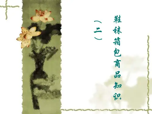 鞋类商品知识培训PPT
