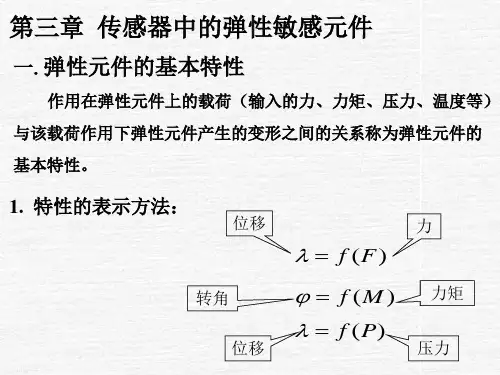 传感器中的弹性敏感元件汇总