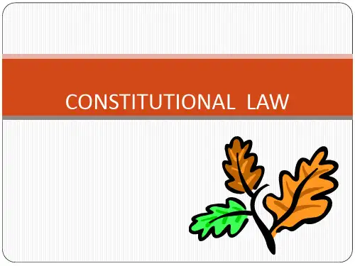 法律英语课件-CONSTITUTIONAL  LAW(宪法)