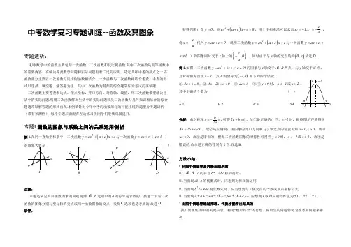 中考数学复习专题训练--函数及其图象