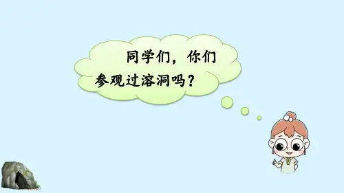 最新部编人教版小学语文四年级下册《记金华的双龙洞》PPT课件