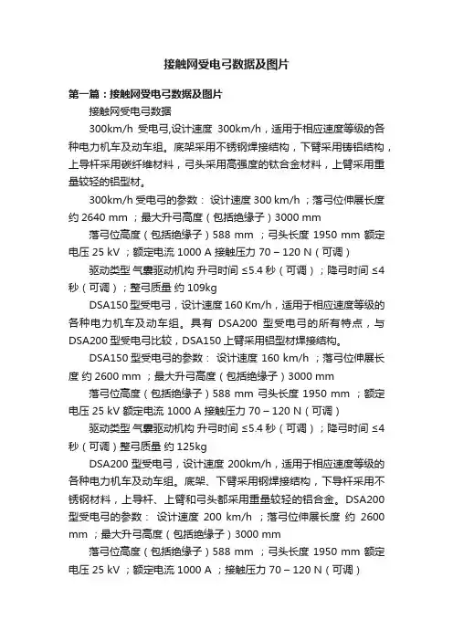 接触网受电弓数据及图片