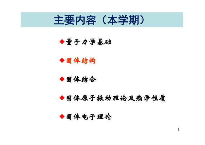 量子力学 2-2-晶格周期性和晶向晶面