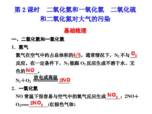 高一化学二氧化氮和一氧化氮(PPT)3-1