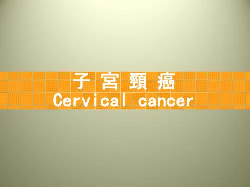 子宫颈癌  PPT课件