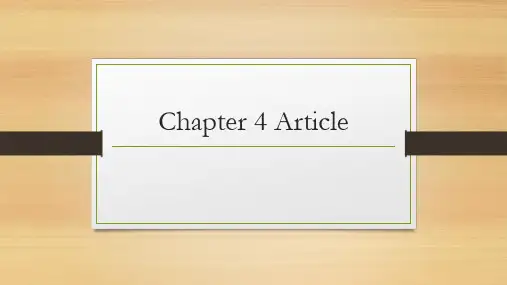Article英语冠词