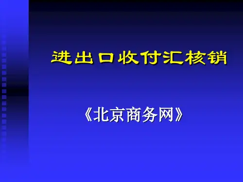 进出口收付汇核销