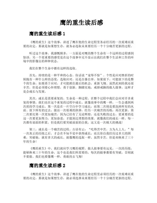 鹰的重生读后感