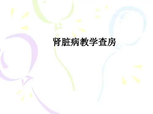 肾脏病教学查房ppt课件