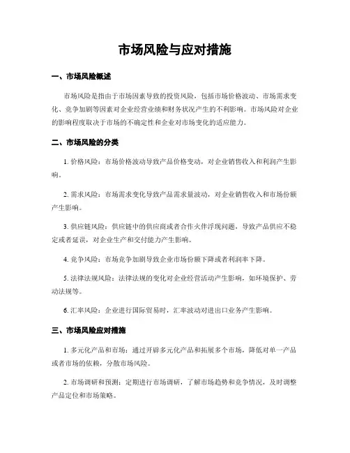 市场风险与应对措施
