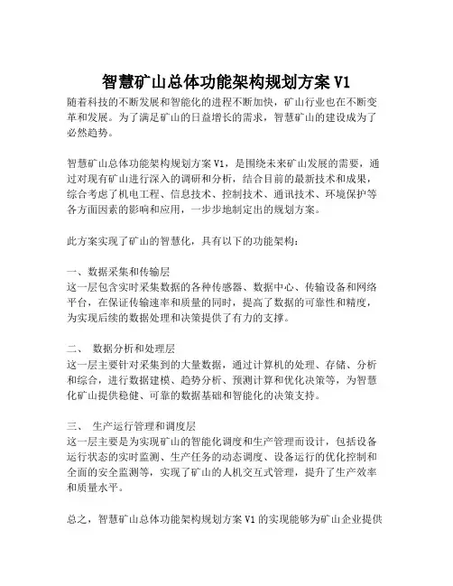 2023-智慧矿山总体功能架构规划方案V1-1