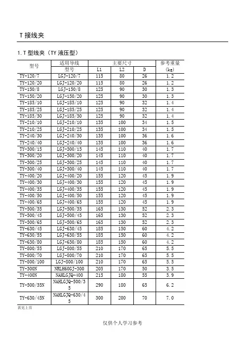 T型线夹(电力金具)